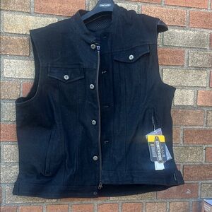 Black Denim Vest